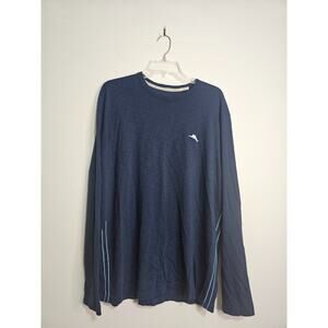 Tommy Bahama Live The Island Life Long Sleeve Embroidered Shirt Size Large